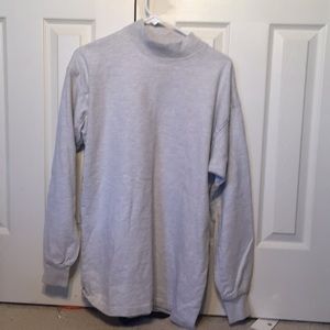 grey turtle neck sweatshirt